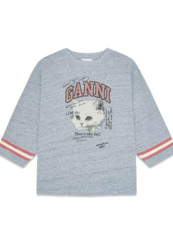 Overdyed Cotton Melange 3/4 Sleeve>Ganni Discount