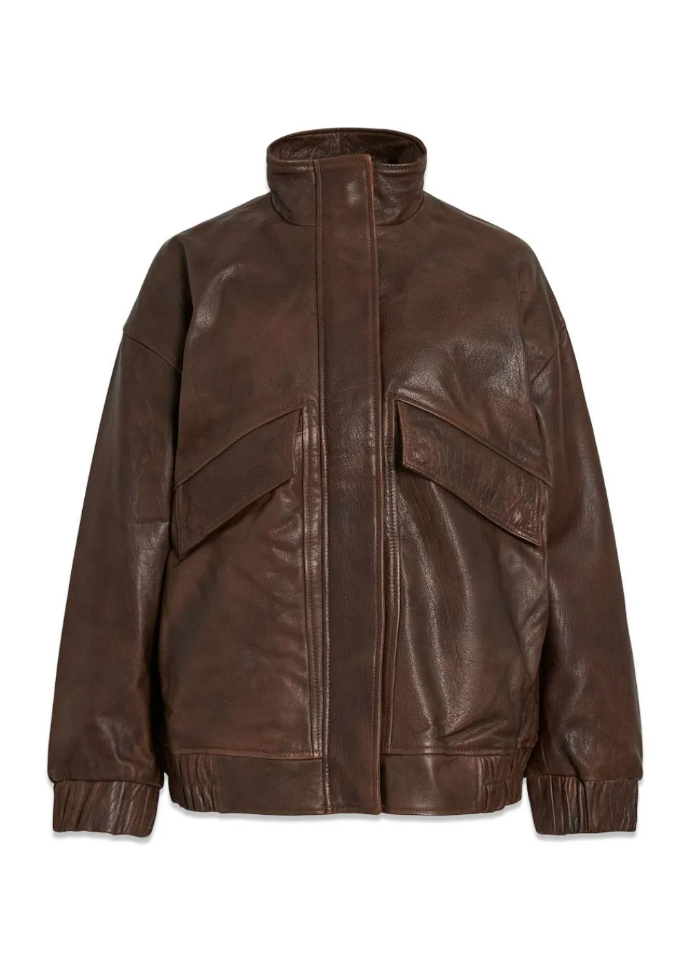 OVERSIZED LEATHER JACKET>ROUGE EDIT Hot