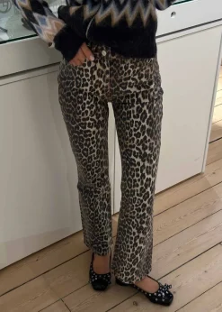 Print Denim Betzy Cropped>Ganni Hot