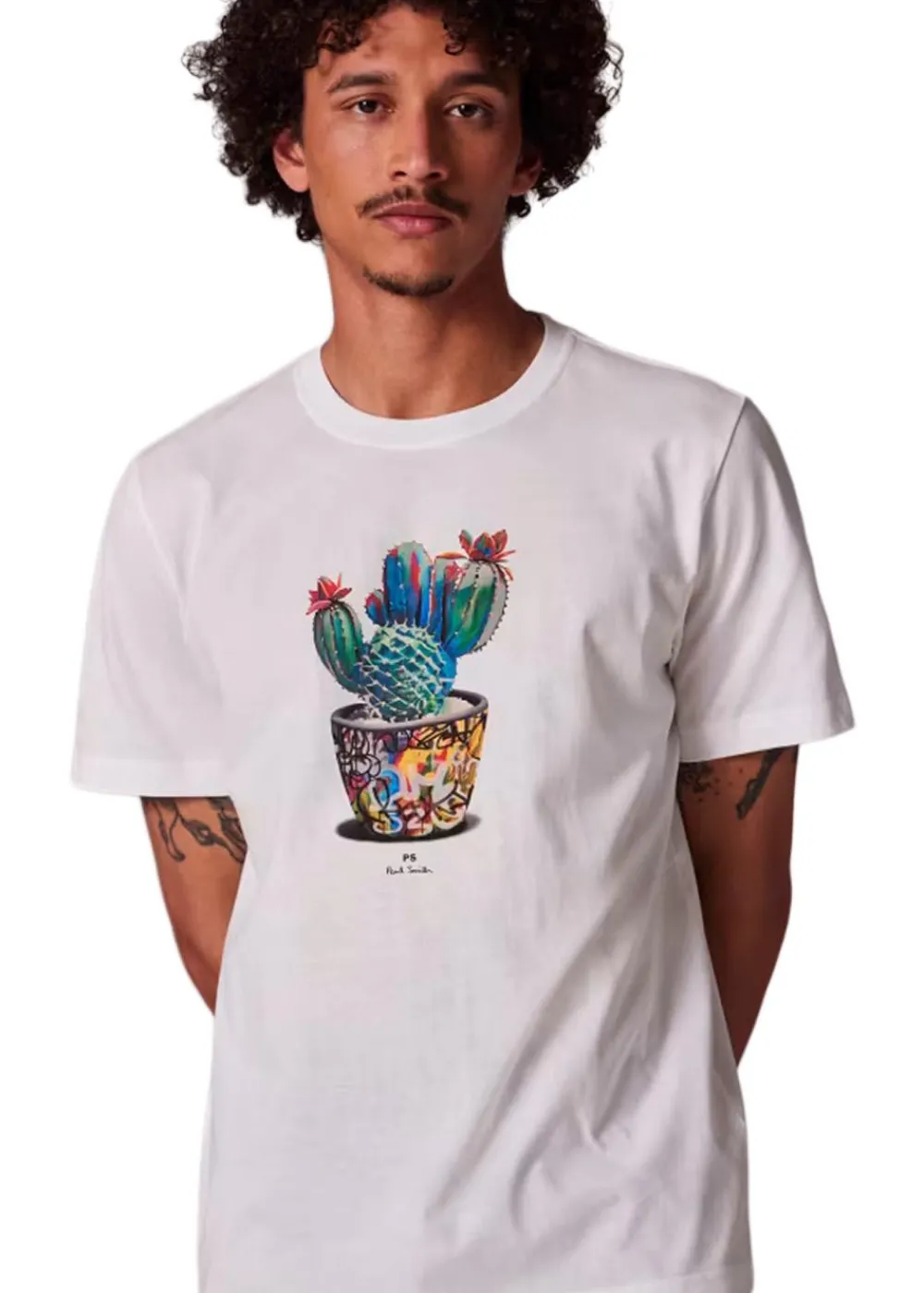 Reg Fit T-Shirt Cactus>Paul Smith - PS