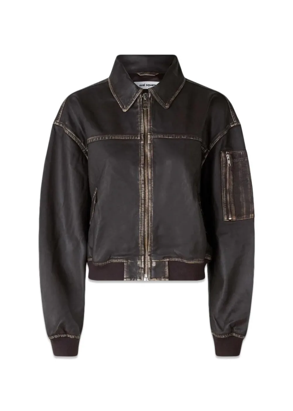Rocker Leather Bomber>Oval Square Discount