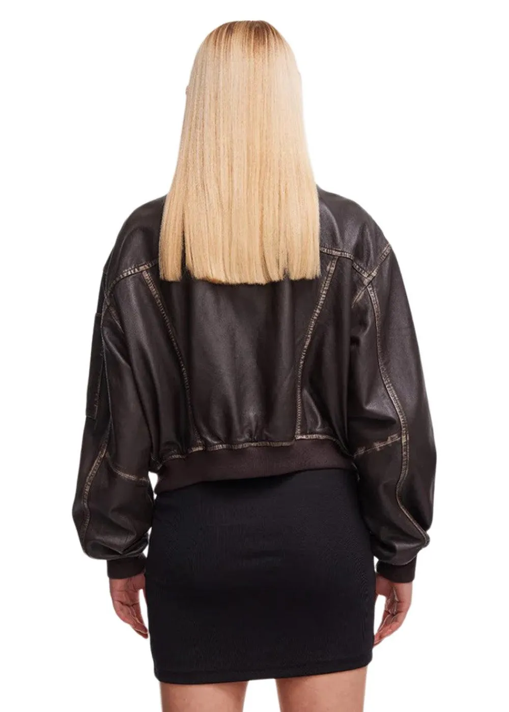 Rocker Leather Bomber>Oval Square Discount