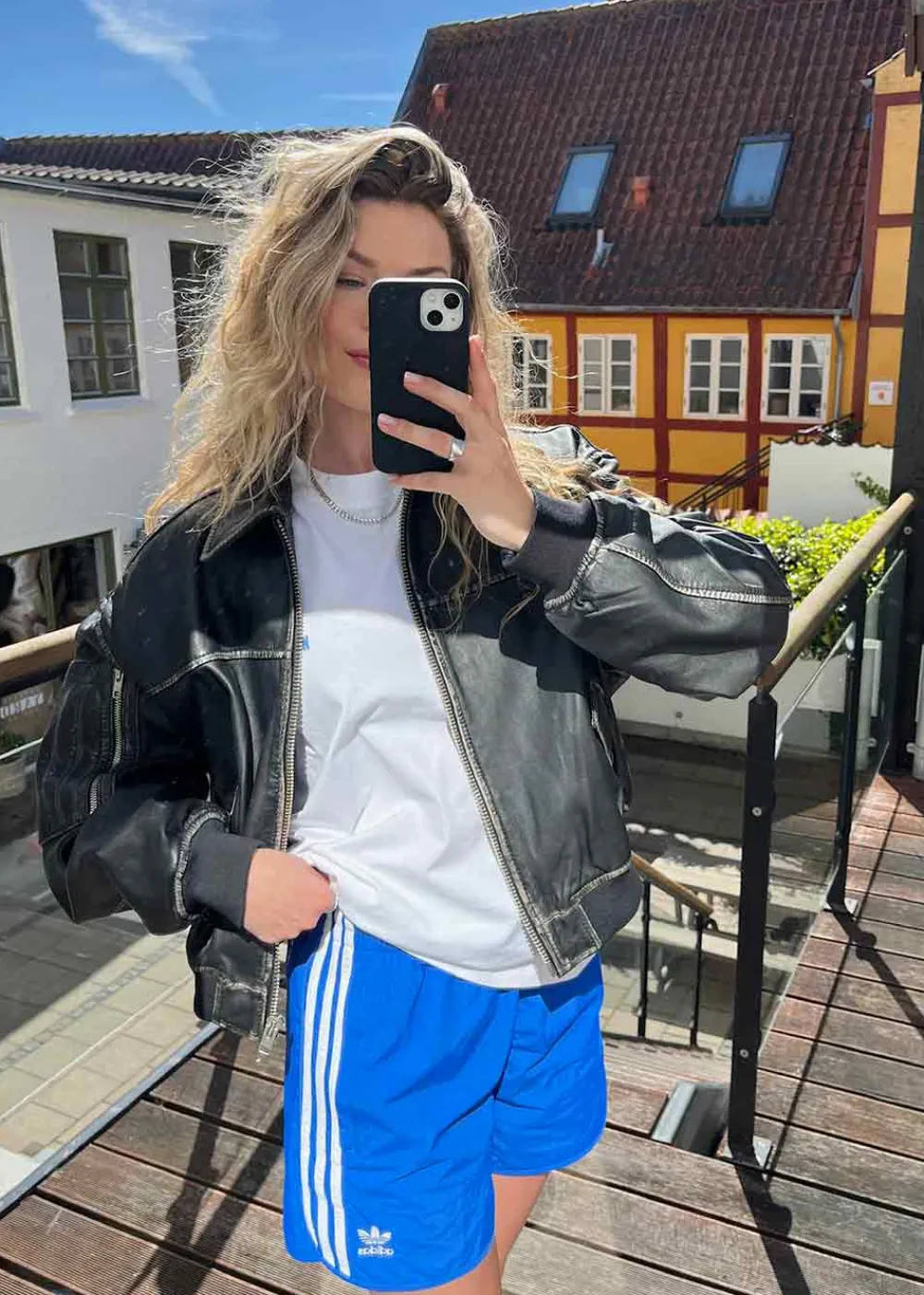 Rocker Leather Bomber>Oval Square Clearance