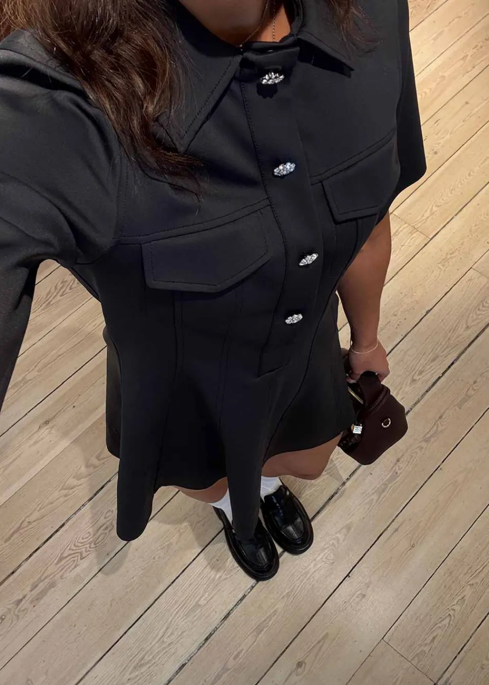 Scuba Neoprene Fitted Mini Dress>Ganni Hot