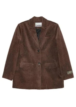 Seersucker Corduroy Blazer></noscript>Ganni Online