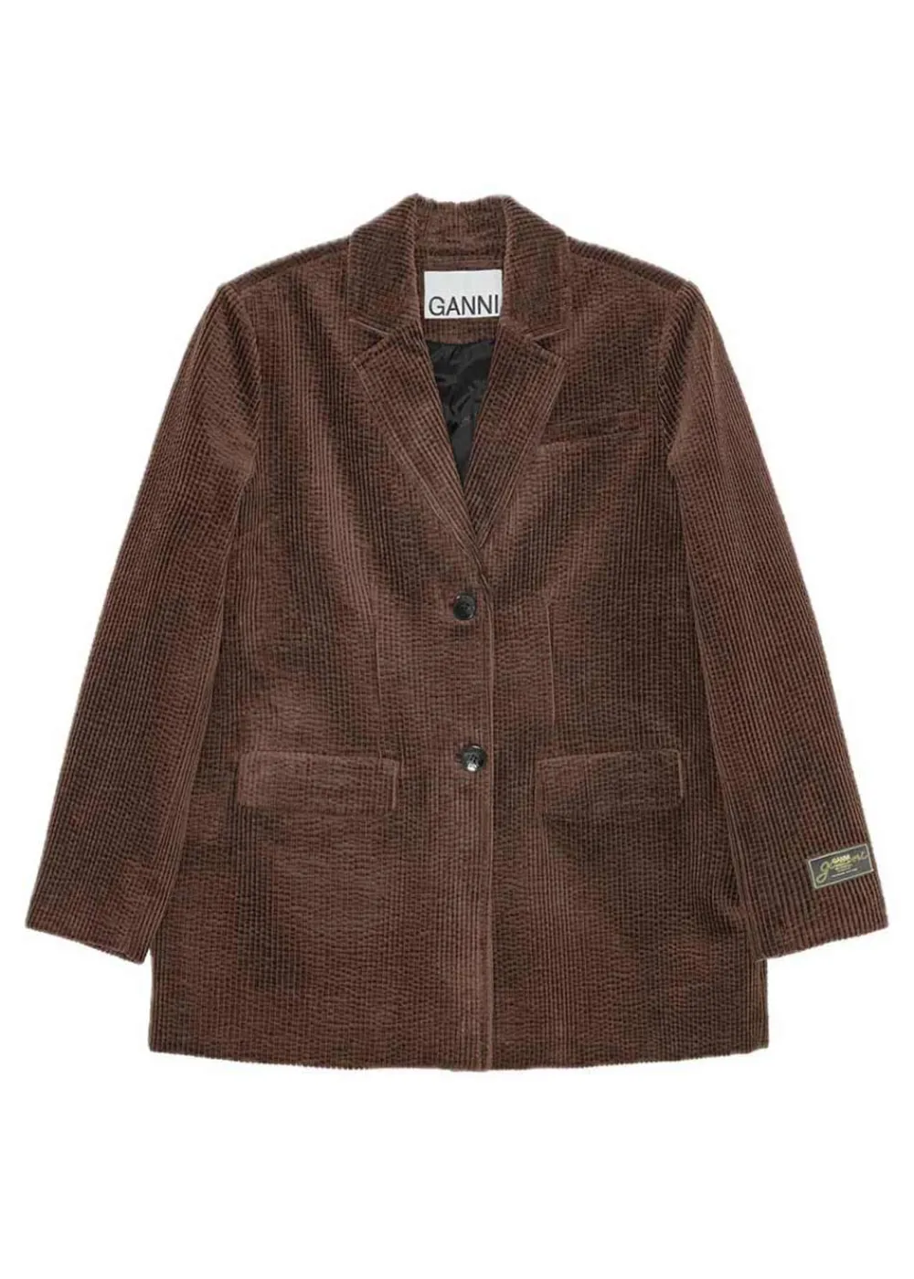 Seersucker Corduroy Blazer>Ganni Online