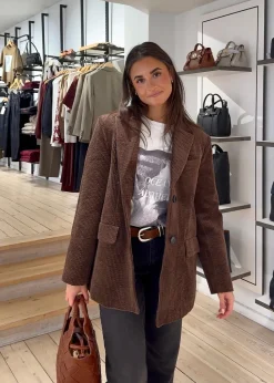 Seersucker Corduroy Blazer><noscript><img width=