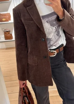 Seersucker Corduroy Blazer><noscript><img width=