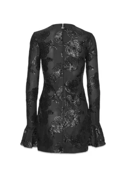 SEQUINS LS MINI DRESS><noscript><img width=