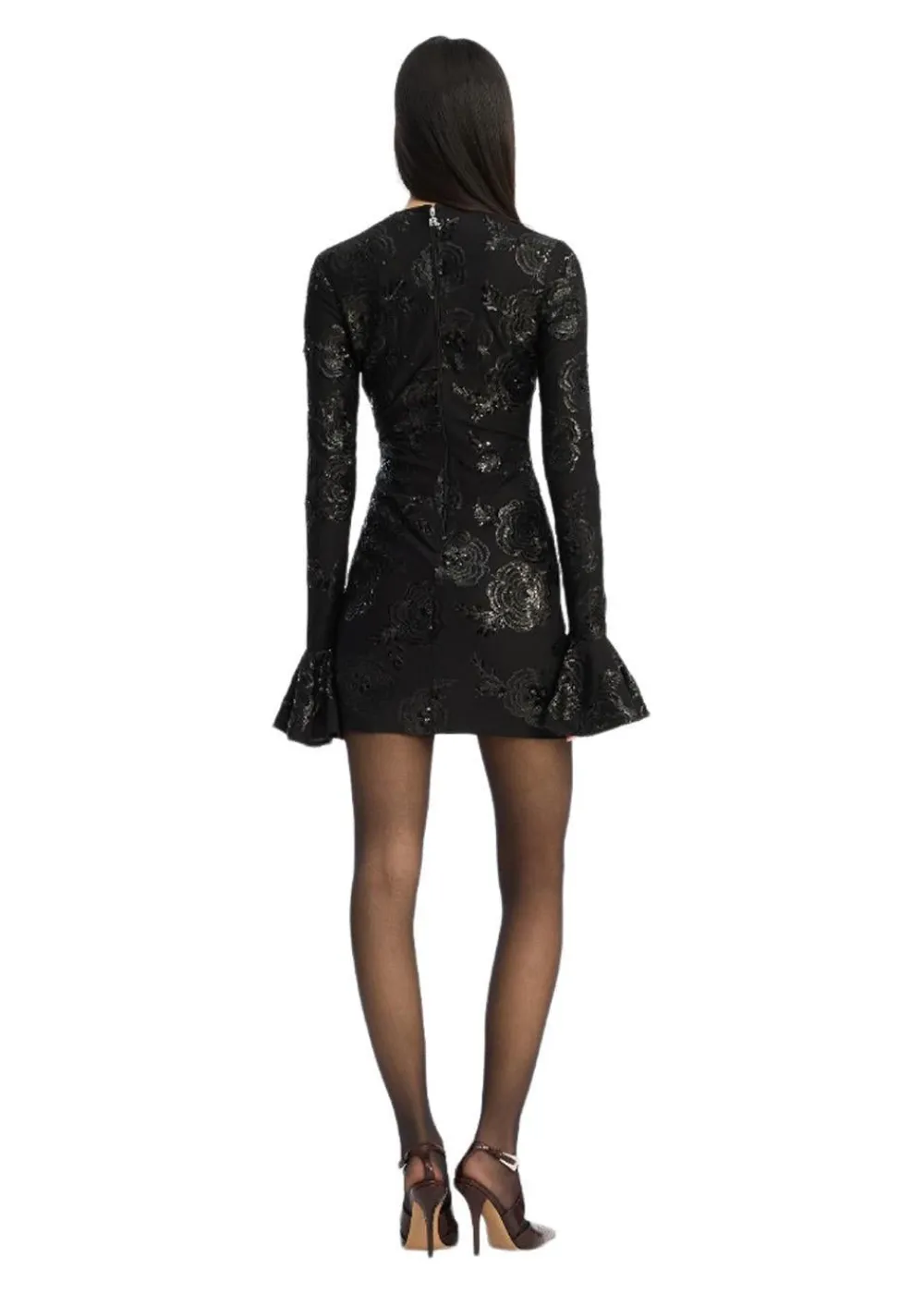 SEQUINS LS MINI DRESS>Rotate Best