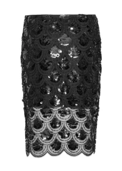 Sequins Pencil Skirt><noscript><img width=