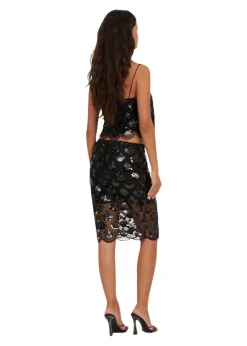Sequins Pencil Skirt><noscript><img width=