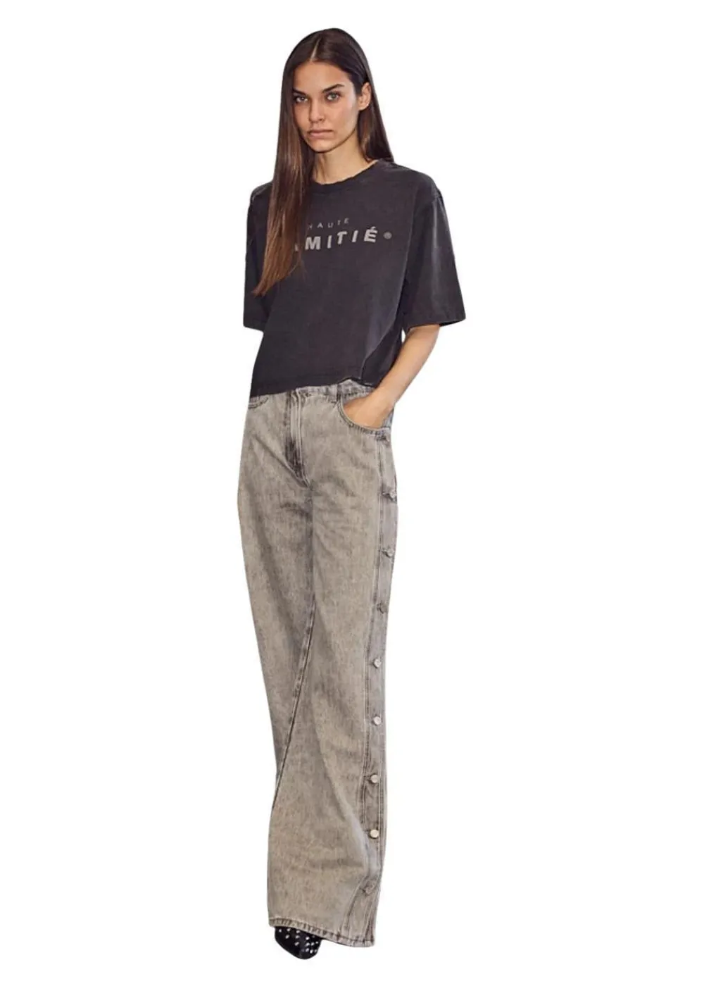 Side Panel Button Jeans>HAUTE L’AMITIÉ Online