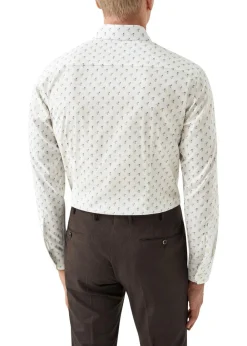 Slim Drink Print Poplin Shirt>Eton Online