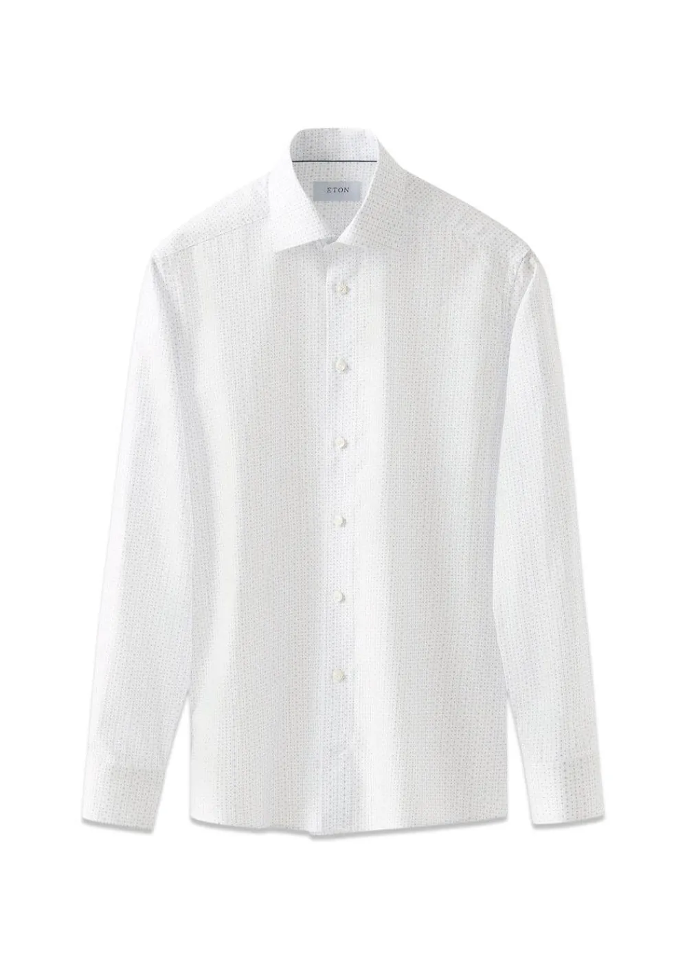 Slim Geometric Signature Twill>Eton Discount