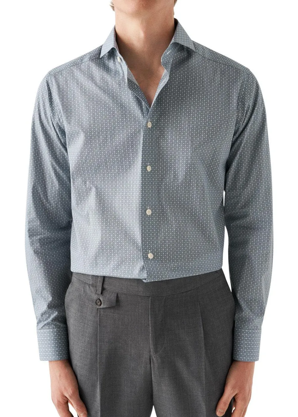 Slim-Poplin Print>Eton Best