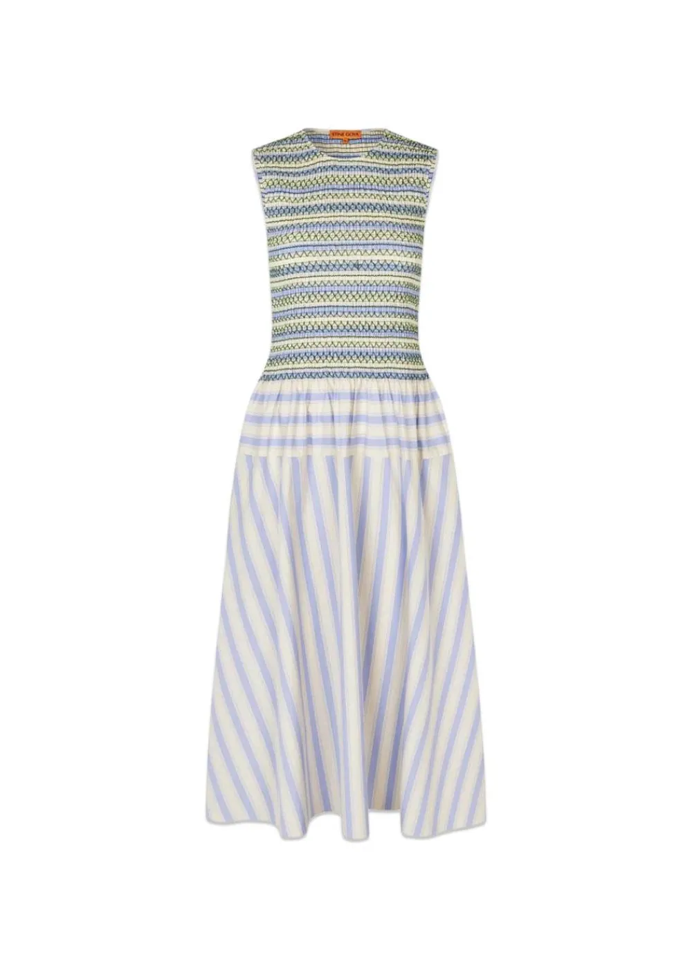 SMOCKED GATHERED TANK DRESS>Stine Goya Sale