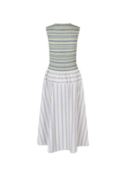 SMOCKED GATHERED TANK DRESS><noscript><img width=