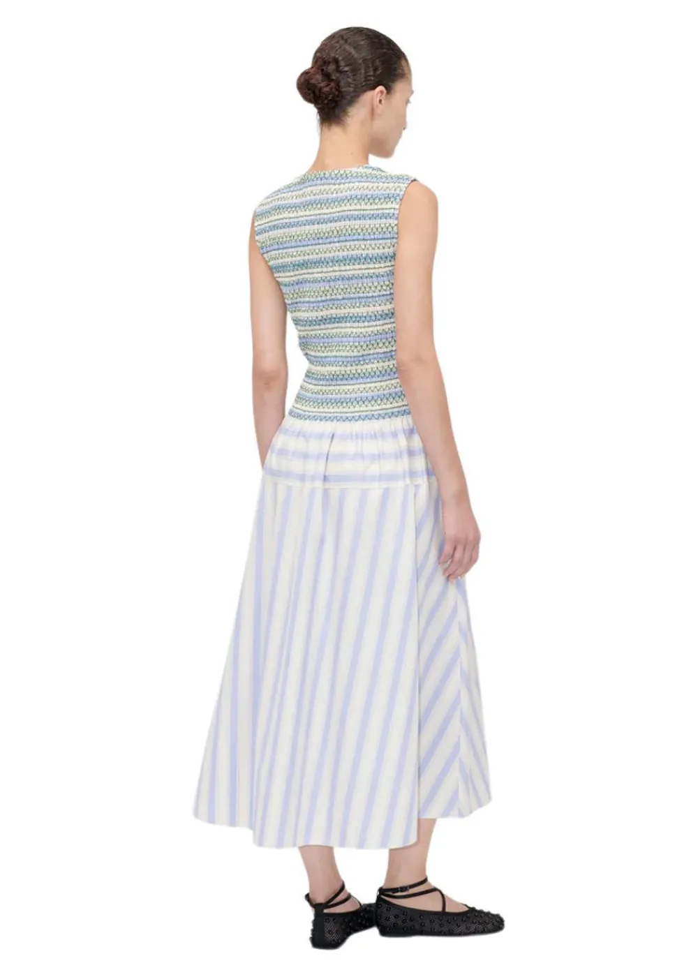 SMOCKED GATHERED TANK DRESS>Stine Goya Sale