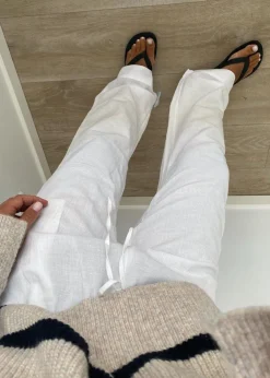 Sonar Linen Pants>Neo Noir Hot