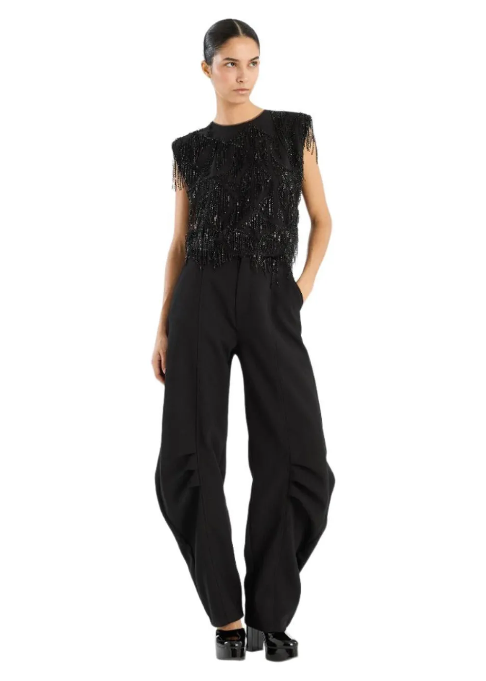 SUITING CARGO PANTS>Rotate Hot