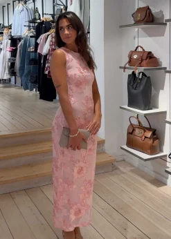 Tiranna Big Flower Mesh Dress><noscript><img width=