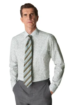 Umbrella Print Poplin Slim Shirt>Eton Sale