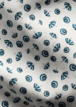 Umbrella Print Poplin Slim Shirt><noscript><img width=
