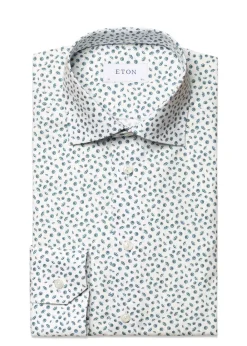 Umbrella Print Poplin Slim Shirt><noscript><img width=