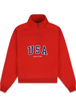 USA Quarter Zip>Sporty & Rich New
