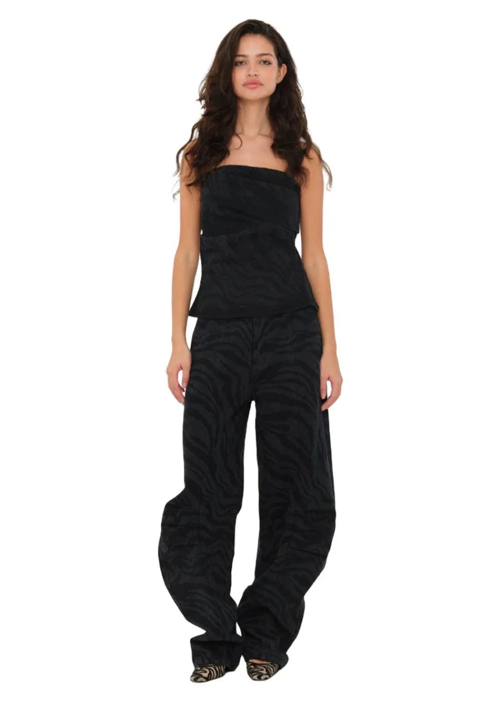 Zebra Twill Cargo Pants>Rotate Outlet