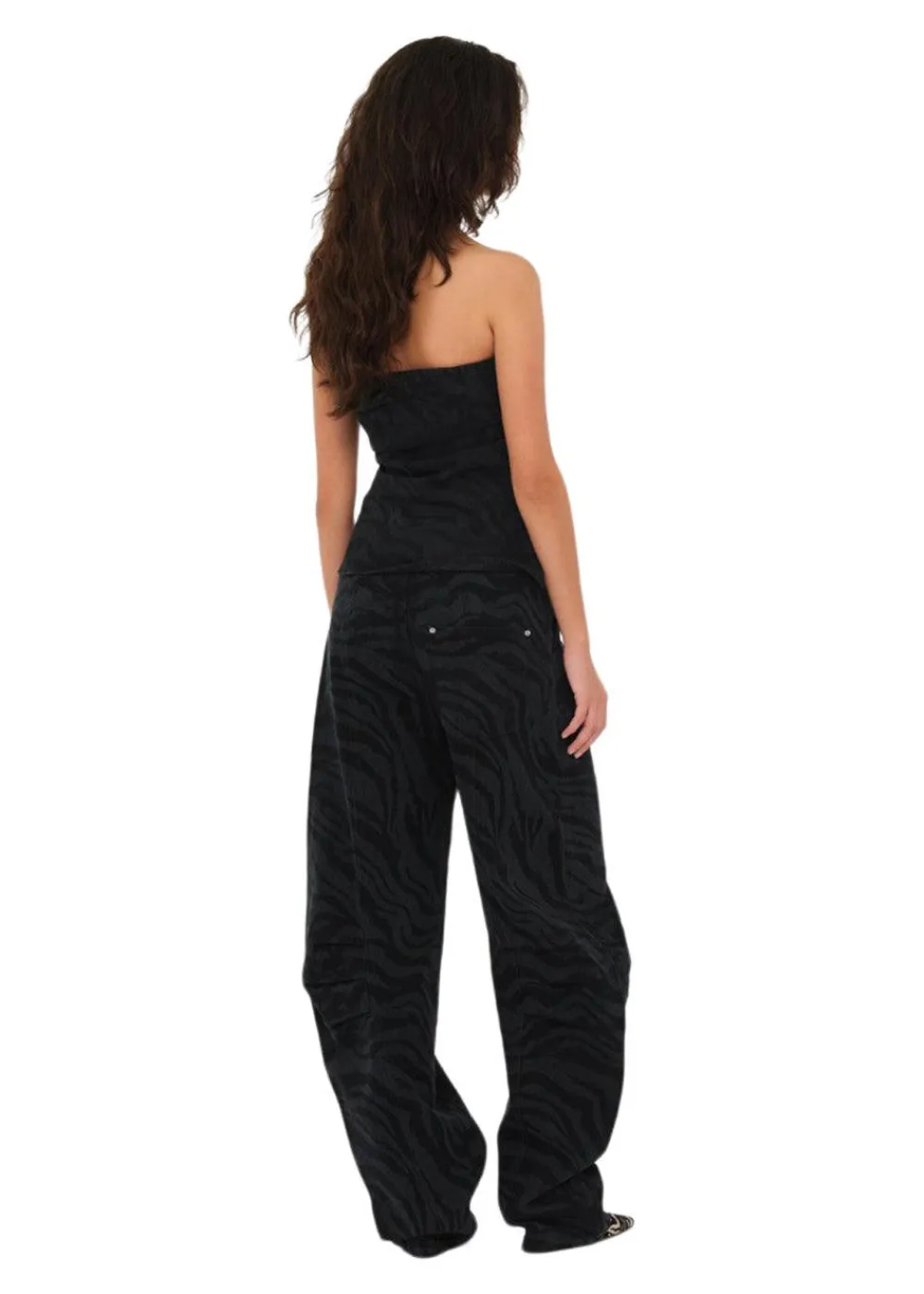 Zebra Twill Cargo Pants>Rotate Outlet